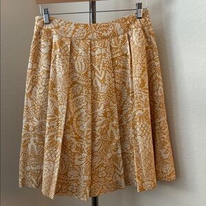 Brooks Brothers 100% Silk Floral Skirt Pleated Preppy Old Money Classic EUC Rich